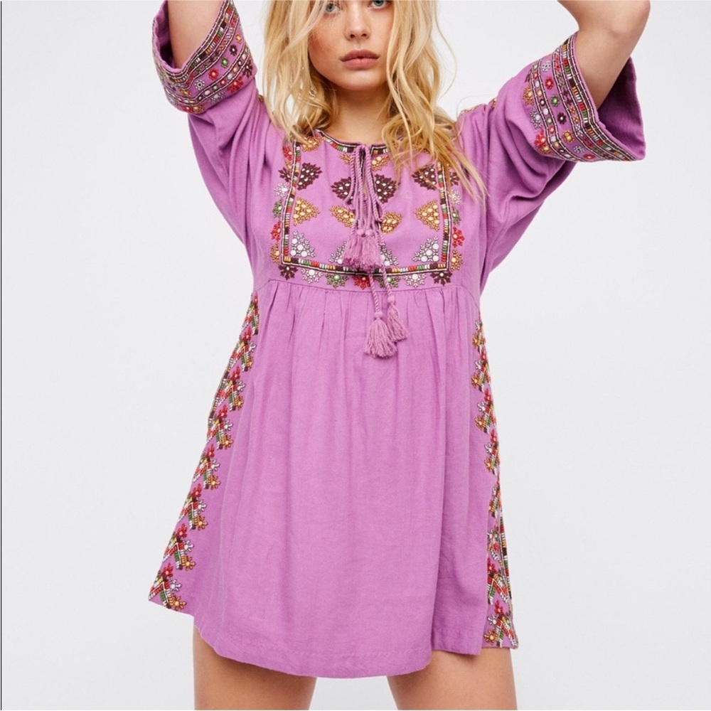 Free People Starlight Mini Dress in Orchid